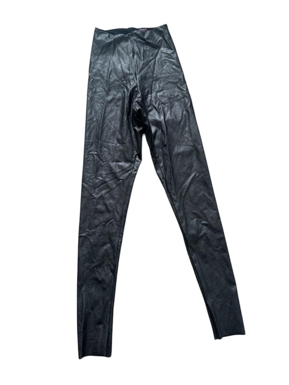 Commando Black Faux Leather Leggings S